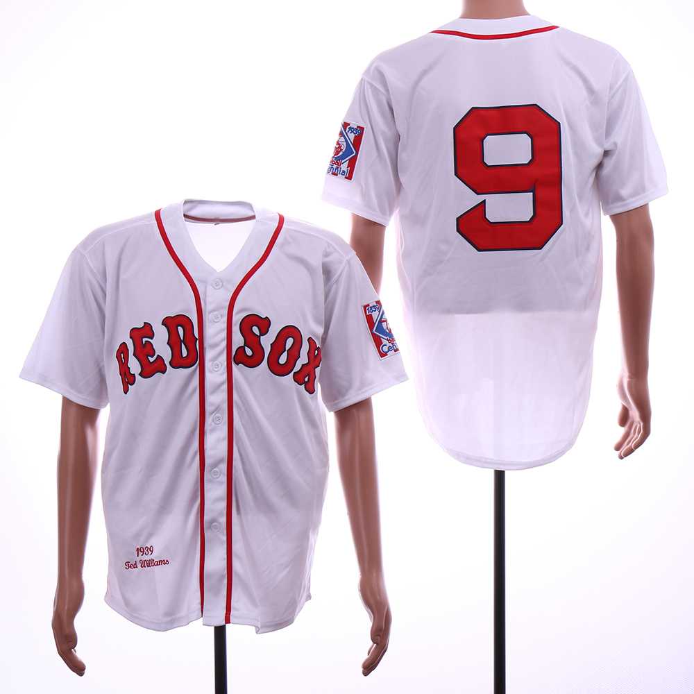 Red Sox 9 Ted Williams White 1939 Throwback Jersey Dzhi,We sell and wholesale Red Sox 9 Ted Williams White 1939 Throwback Jersey Dzhi on line form chian!